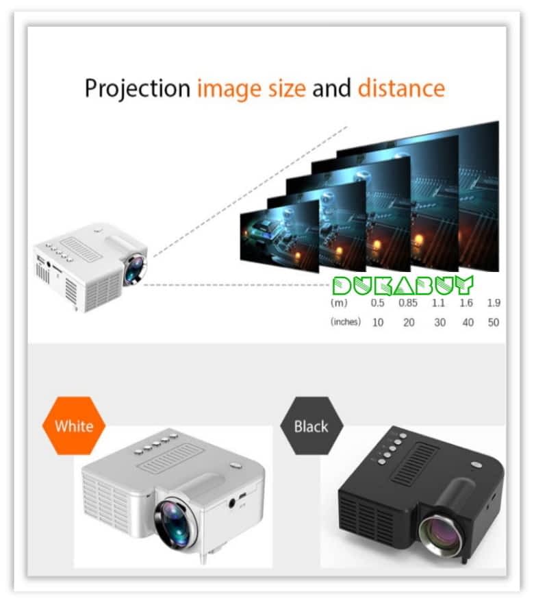 Mini Projector LED Rao Pinqixing buy online nunua mtandaoni Available for sale price in Tanzania DukaBuy 9